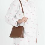 Pouch Size Shoulder Bag Brown - Image 2