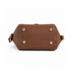 Mini Flap Crossbody Bag Brown - Image 4