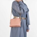 Pouch Size Shoulder Bag Peach - Image 3