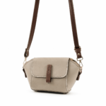 Mini Flap Crossbody Bag Beige - Image 5