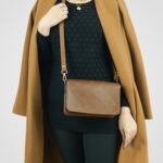 Cross Stitch Crossbody Bag Brown - Image 2