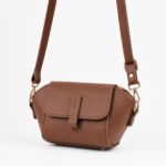 Mini Flap Crossbody Bag Brown