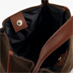 Daily Tote Canvas  Bag - Premium Woven Fabric Brown - Image 3