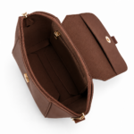 Mini Flap Crossbody Bag Brown - Image 3