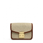 Mini Canvas CrossBody Bag Beige - Image 2