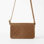 Cross Stitch Crossbody Bag Brown - Image 3