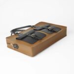 Buckle Laptop bag Brown & black - Image 6