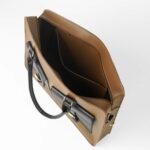 Buckle Laptop bag Brown & black - Image 4