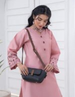 Mini Flap Crossbody Bag Black - Image 8