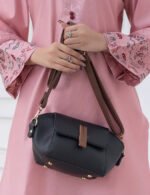 Mini Flap Crossbody Bag Black - Image 6