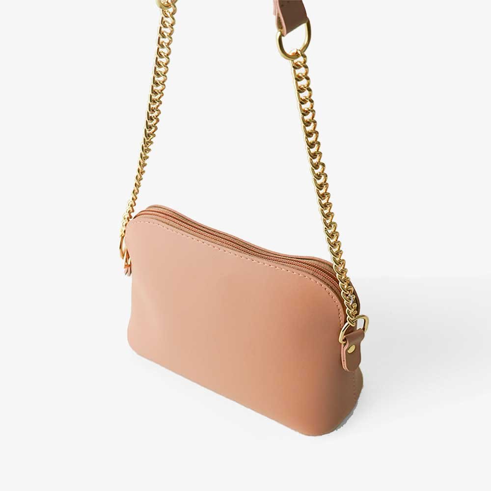 pouchpeach Pouch Size Shoulder Bag Peach - Image 1
